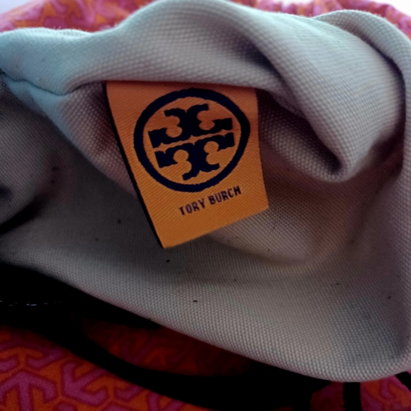 RARE TORY BURCH METAL DRAWSTRING SHOULDER BAG - Picture 5 of 11